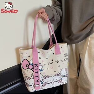 Sanrio Hello Kitty Pink and Cream Tote